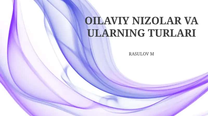 Neft va Gaz Nizollarining Turlari 1
