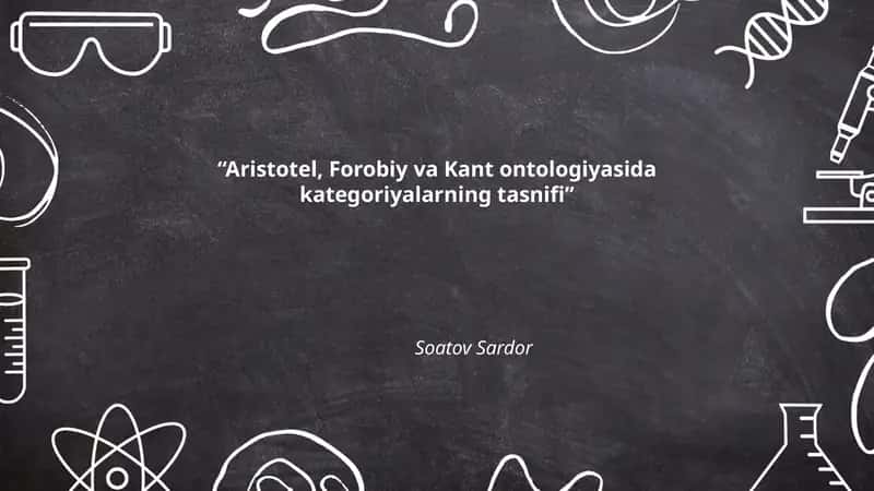 Aristotel kategoriyalar tizimining asosiy xususiyatlari 1