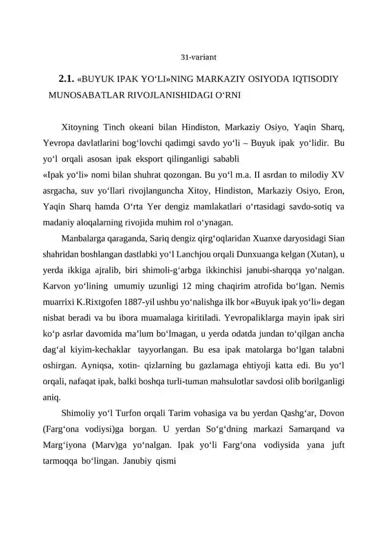 Buyuk ipak yo‘li