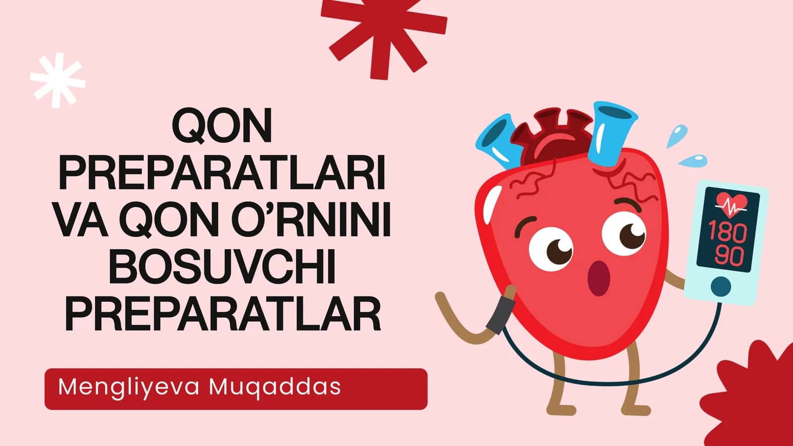 QON PREPARATLARI VA QON O’RNINI BOSUVCHI PREPARATLAR 1