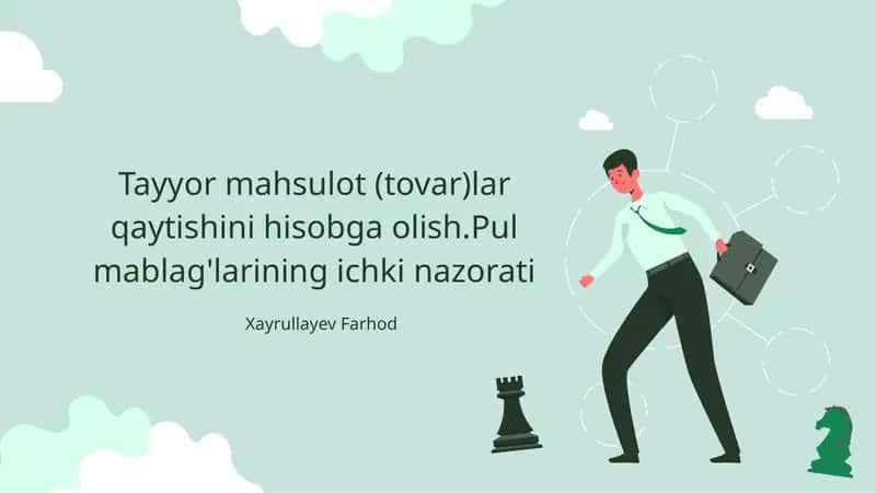 Tayyor mahsulotlar qaytishini hisobga olish 1