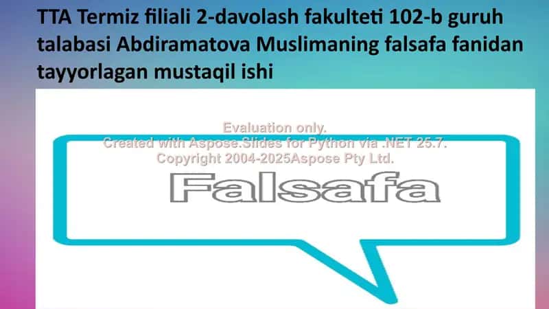 Forobiyning Tibbiy-Falsafiy Qarashlari 1