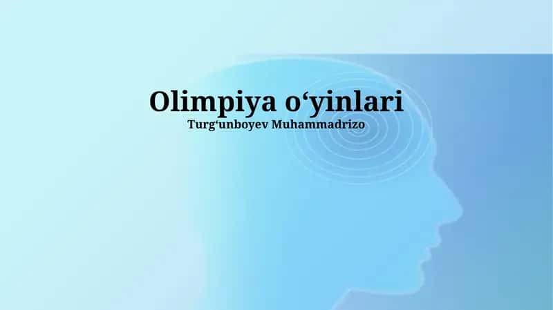 Olimpiya oʻyinlari 1