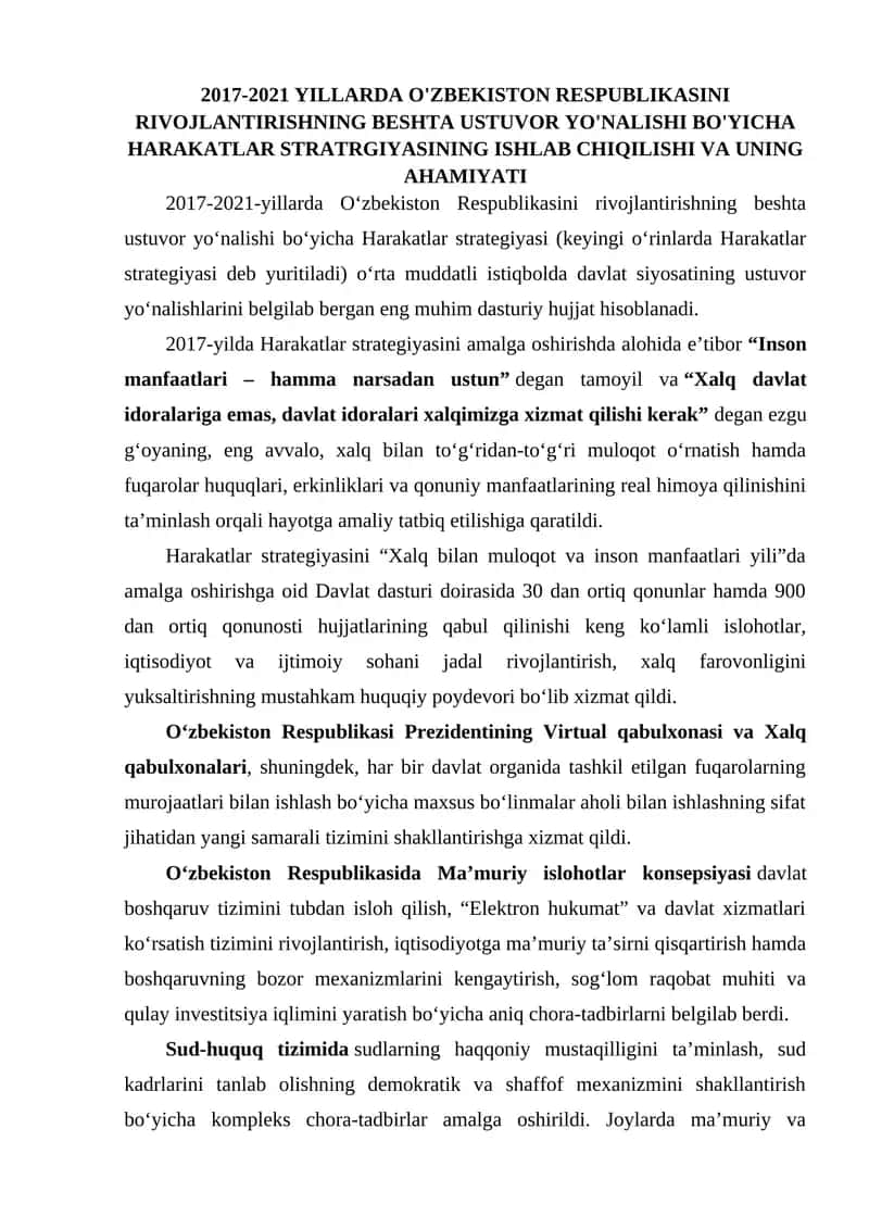 Harakatlar strategiyasi 1