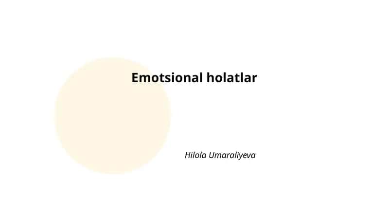 Emotsional holatlar 1