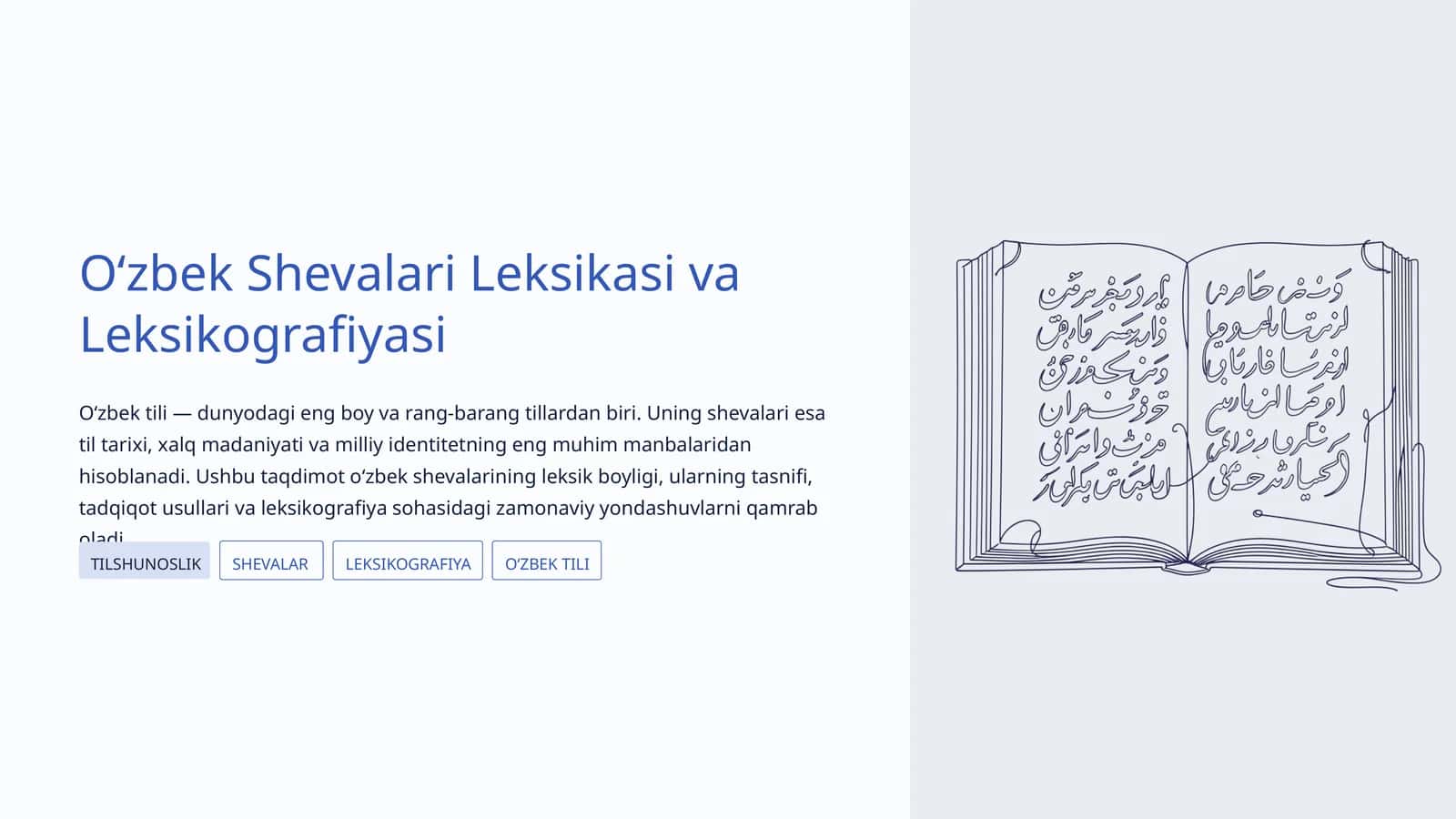 Oʻzbek Shevalari Leksikasi va Leksikografiyasi 1