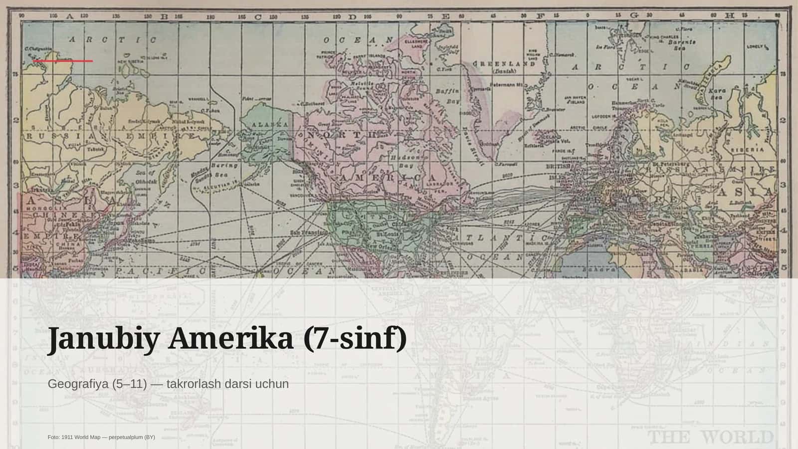 Janubiy Amerika (7-sinf) 1
