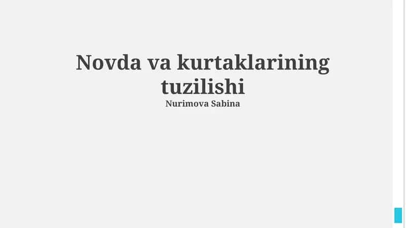 Oʻsimlik poyasining umumiy tuzilishi 1