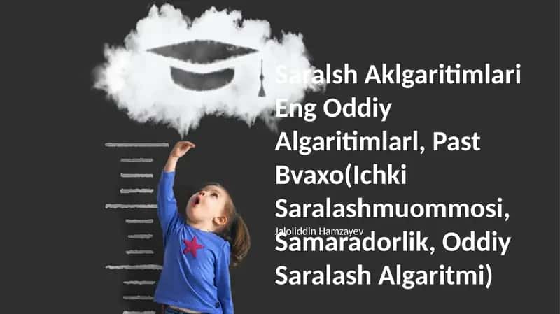 Saralsh Aklgaritimlari Eng Oddiy Algaritimlarl 1