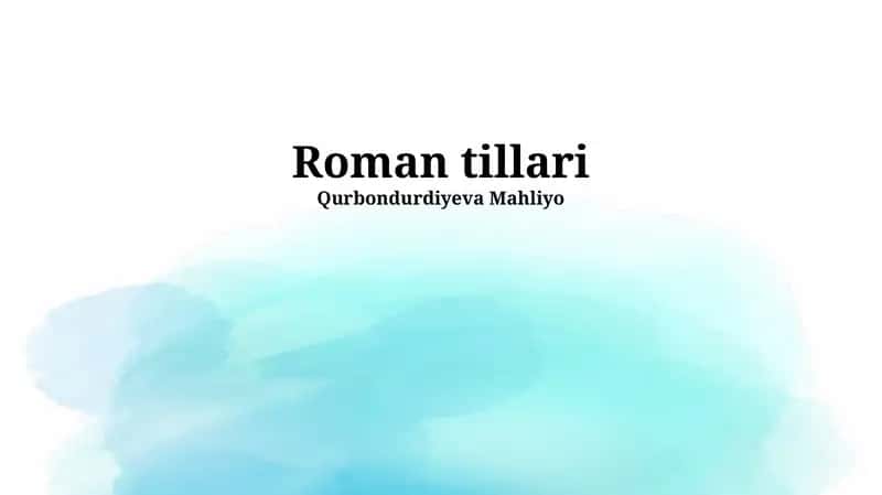 Roman tillari 1