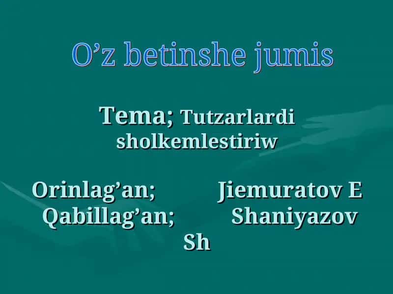 Tut teregi sortlari 1