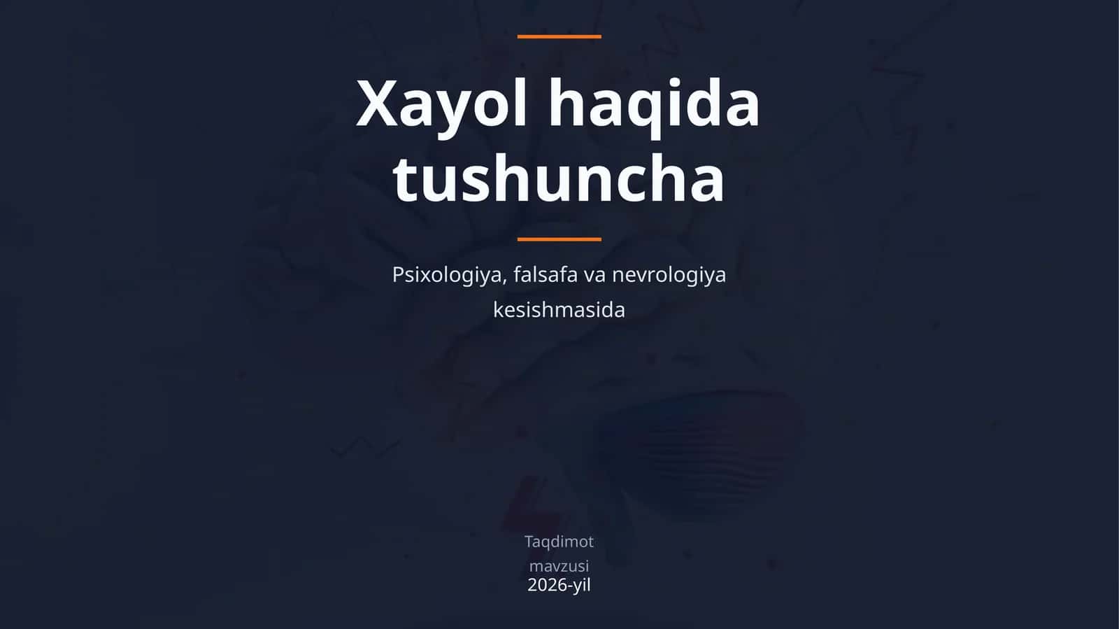 Xayol haqida tushuncha 1