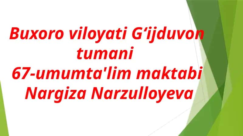 Nostandart masalalar 1