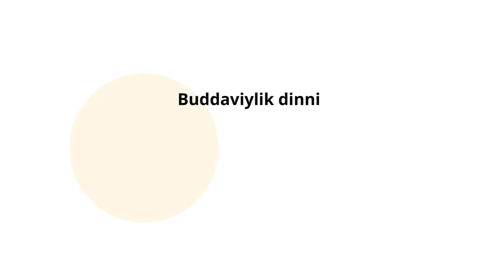 Buddaviylik dinni 1