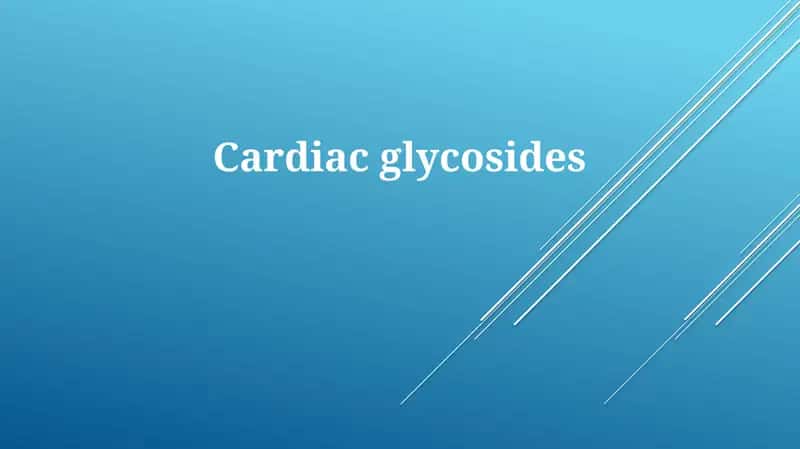 Cardiac glycosides 1