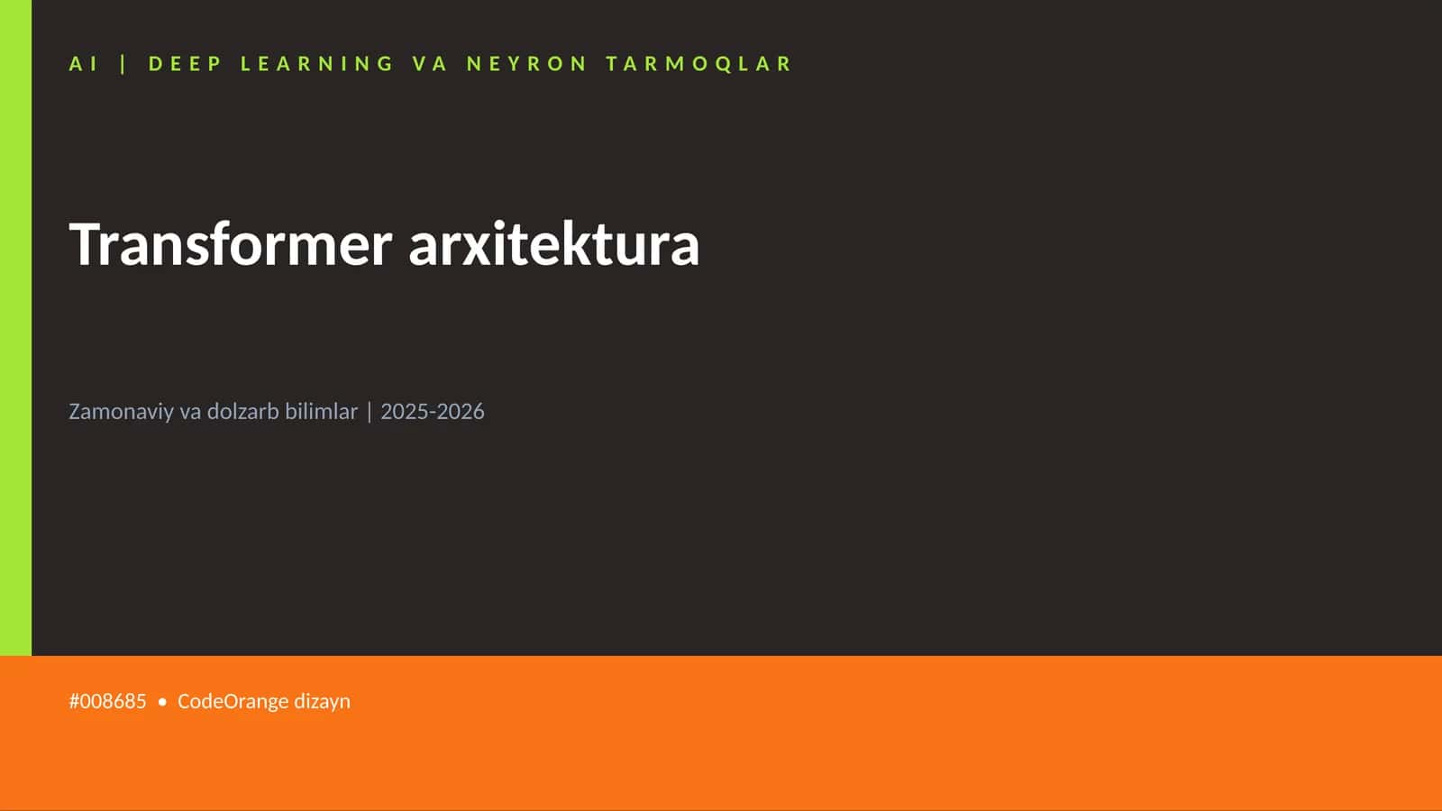 Transformer arxitektura 1
