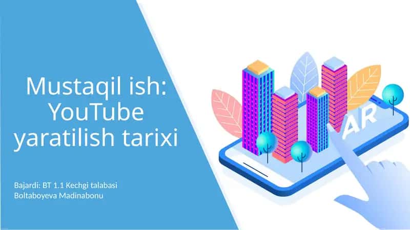 Mustaqilish: YouTube yaratilish tarixi 1