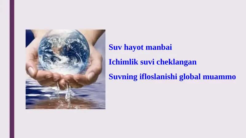Suvning Ifloslanishi Global Muammo 1