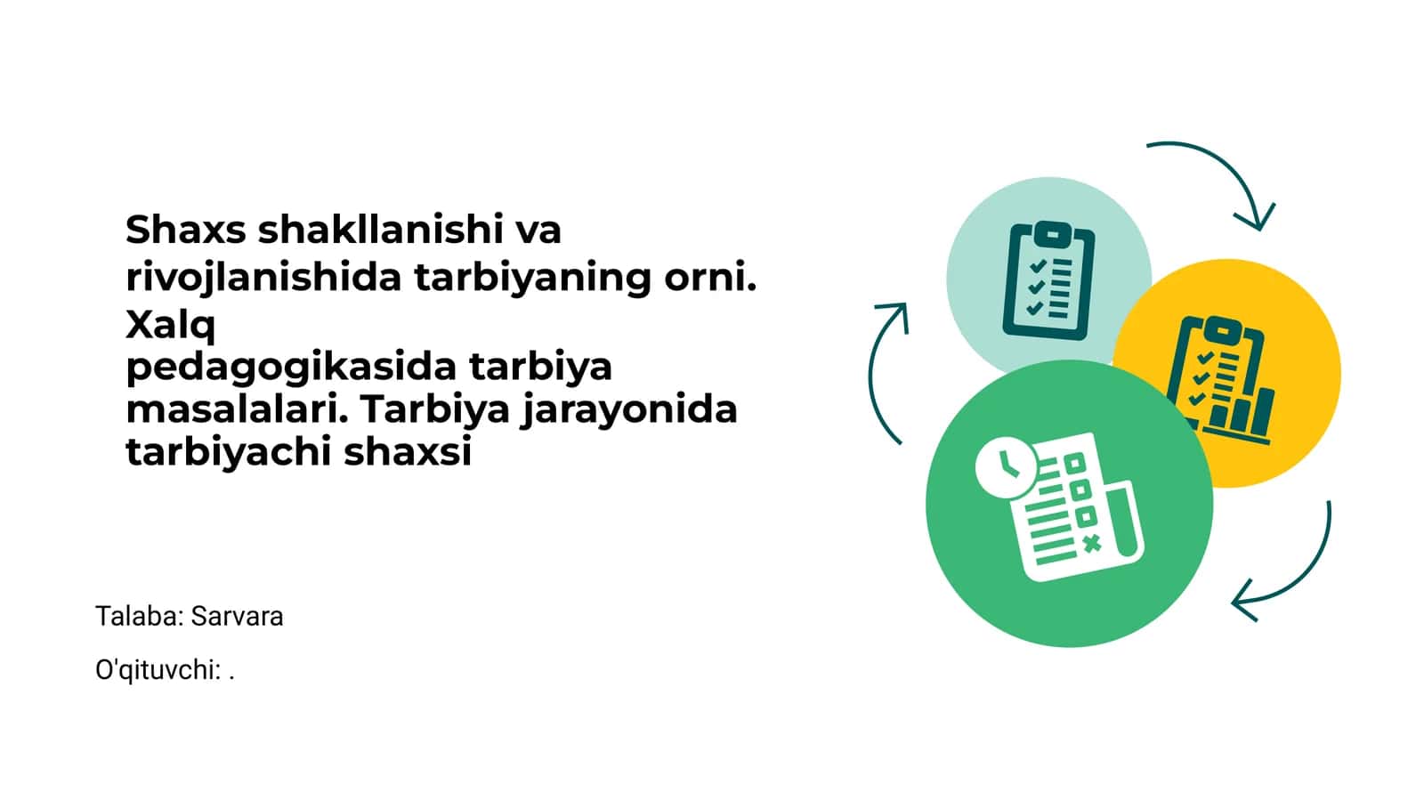 Shaxs shakllanishining asosiy prinsiplari 1