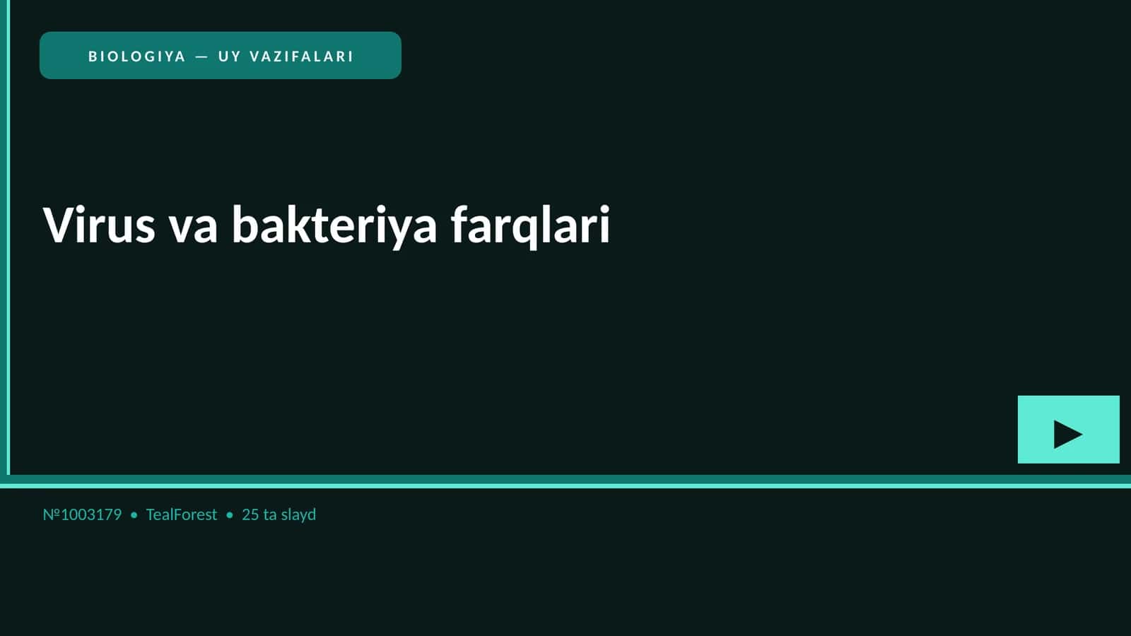 Virus va bakteriya farqlari 1
