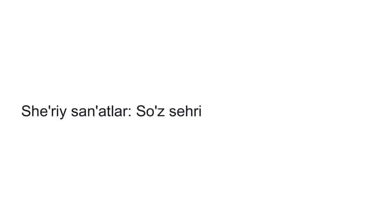 She'riyat san'atlari 1