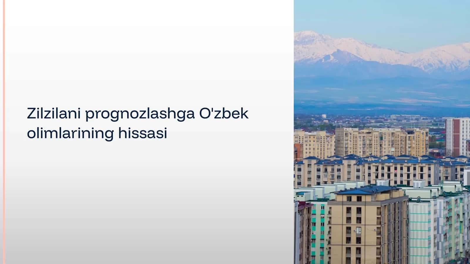 Zilzilani prognozlashga O'zbek olimlarining hissasi 1