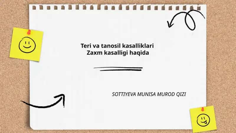 Zaxm kasalligi - taʼrif va umumiy maʼlumot 1