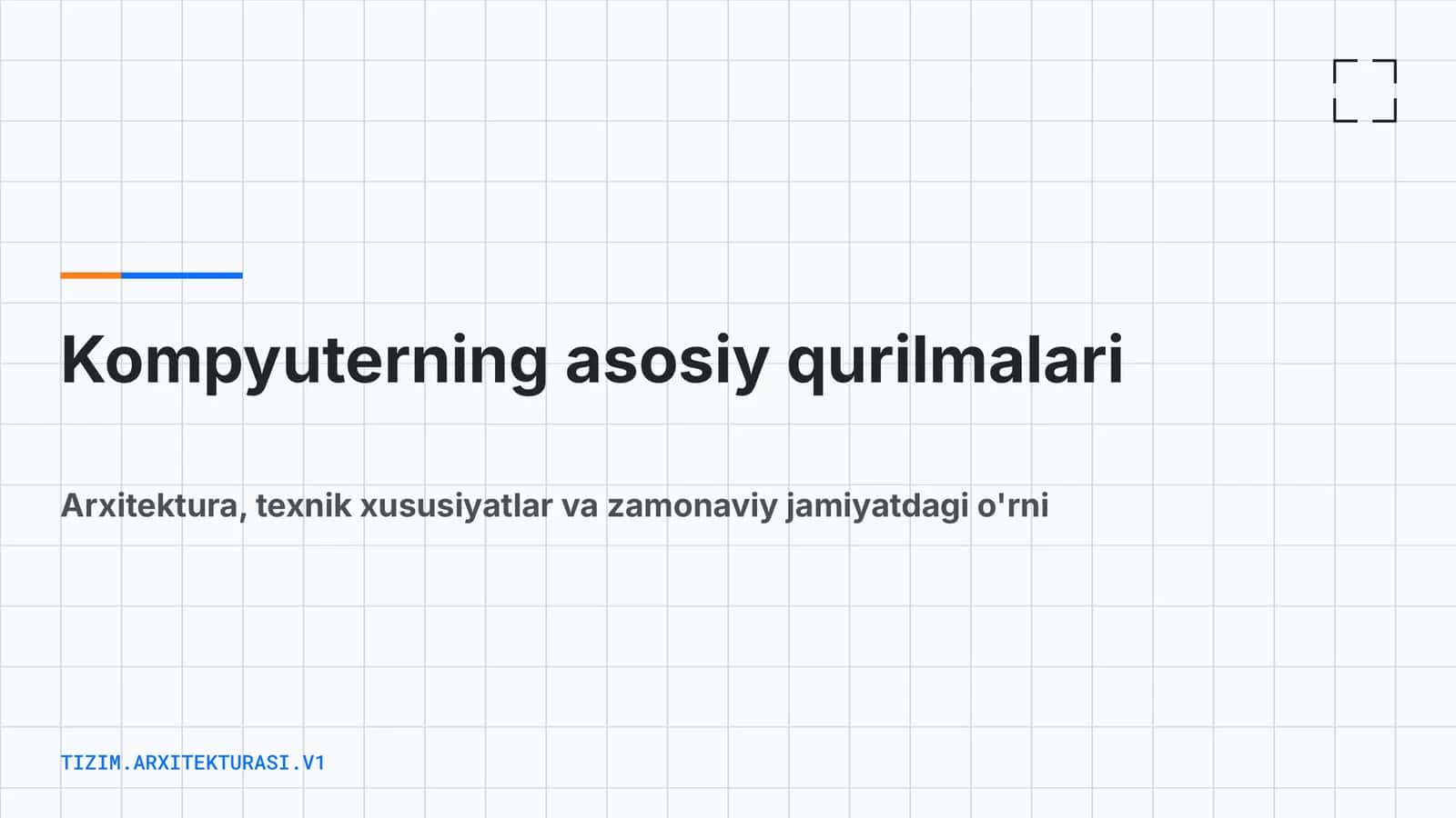KOMPYUTERNING ASOSIY QURILMALARI 1