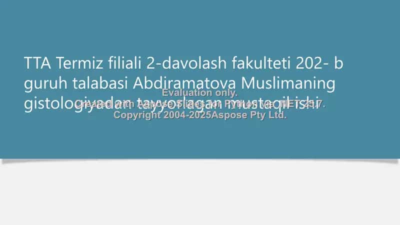Hazm sistemasi haqida umumiy tushuncha 1