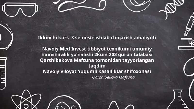 Ikkinchi kurs 3 semestr ishlab chiqarish amaliyoti 1