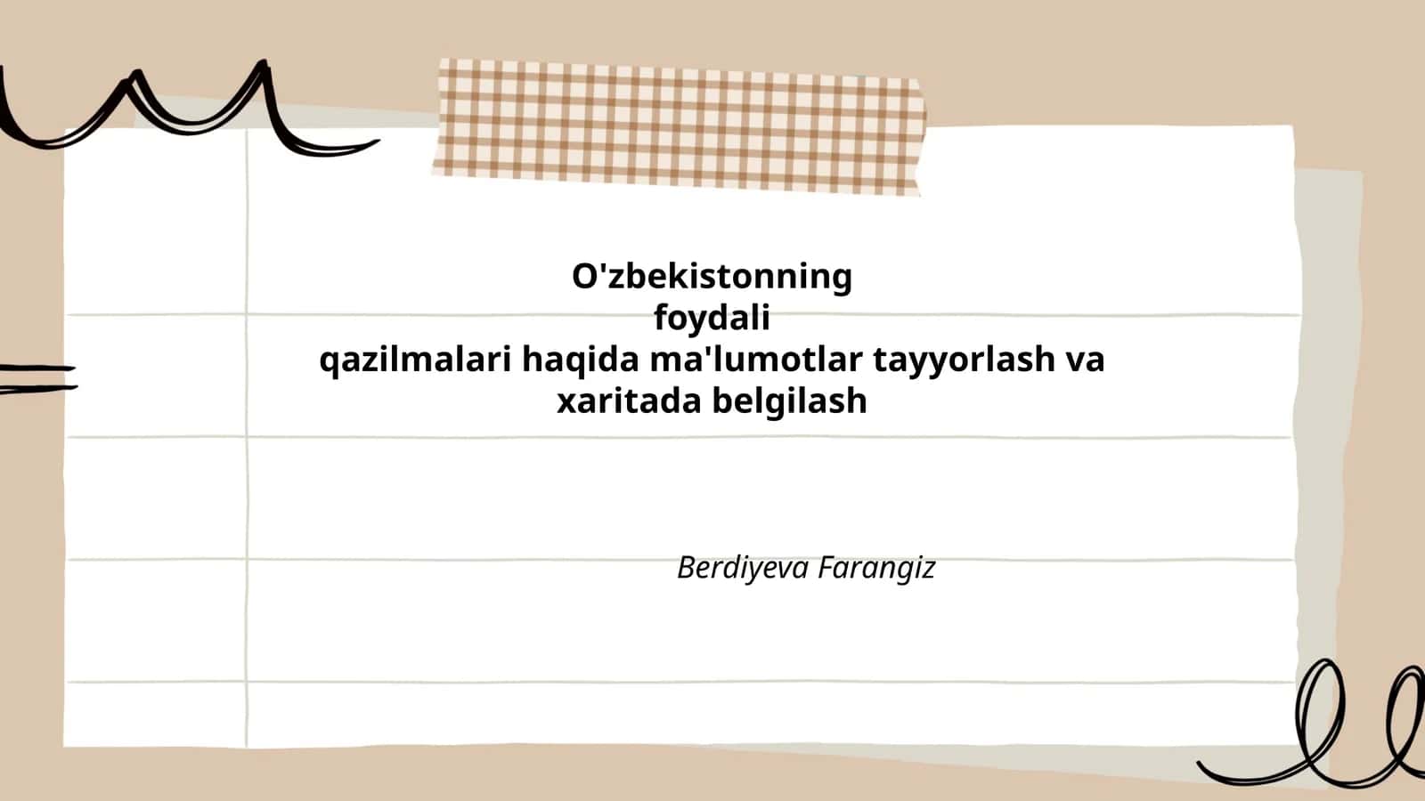 O'zbekistonning umumiy geologik xaritasi 1