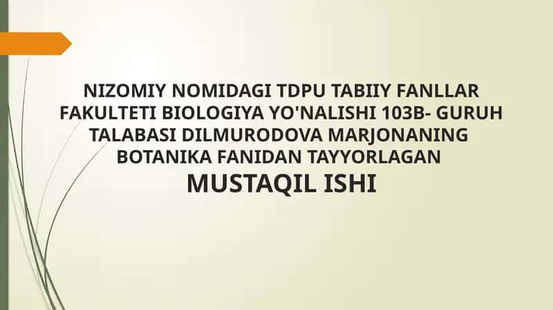 Osimliklar fiziyologiyasi 1