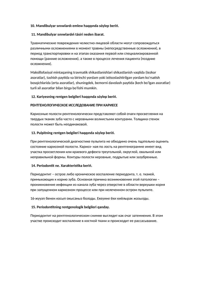 Travmatik shikastlanishlari 1