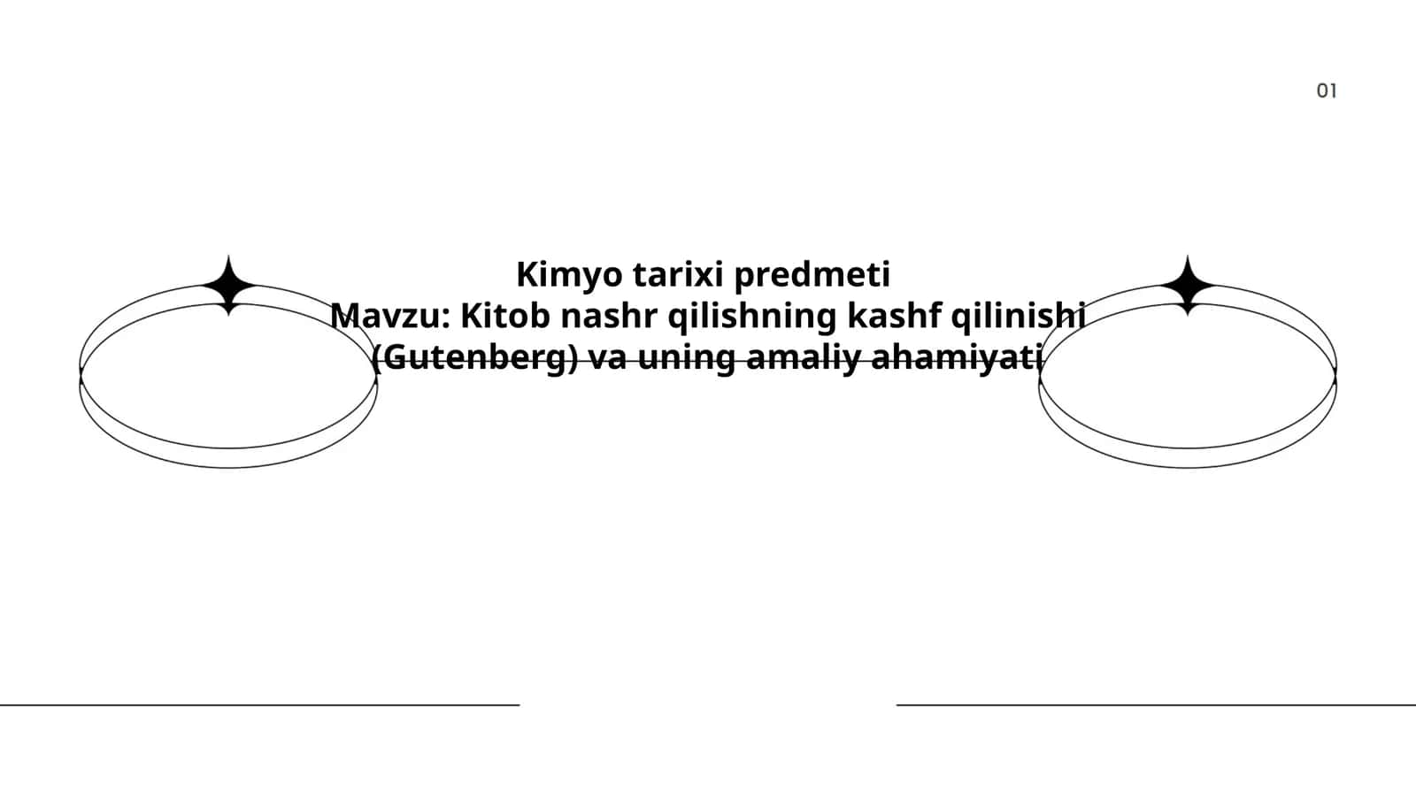 Kimyo tarixi predmeti 1