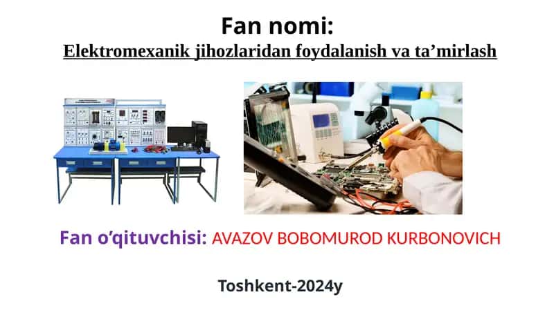 Himoyalash qurilmalari ekspluatatsiyasi 1