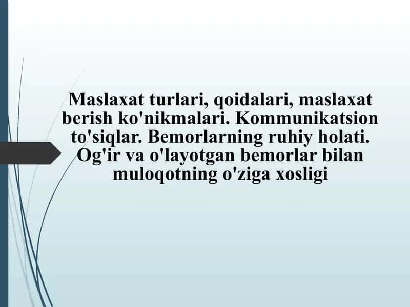 Maslahatlar 1