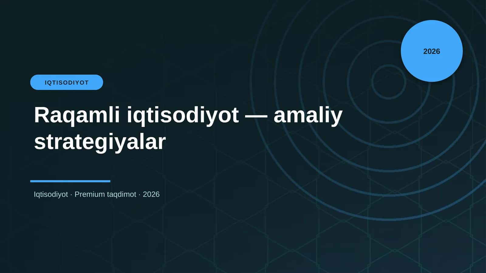Raqamli iqtisodiyot — amaliy strategiyalar 1