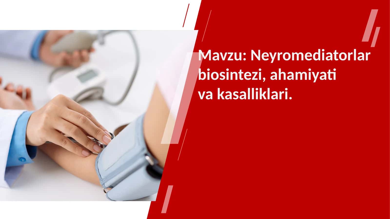 Neyromediatorlar biosintezi, ahamiyati va kasalliklari 1