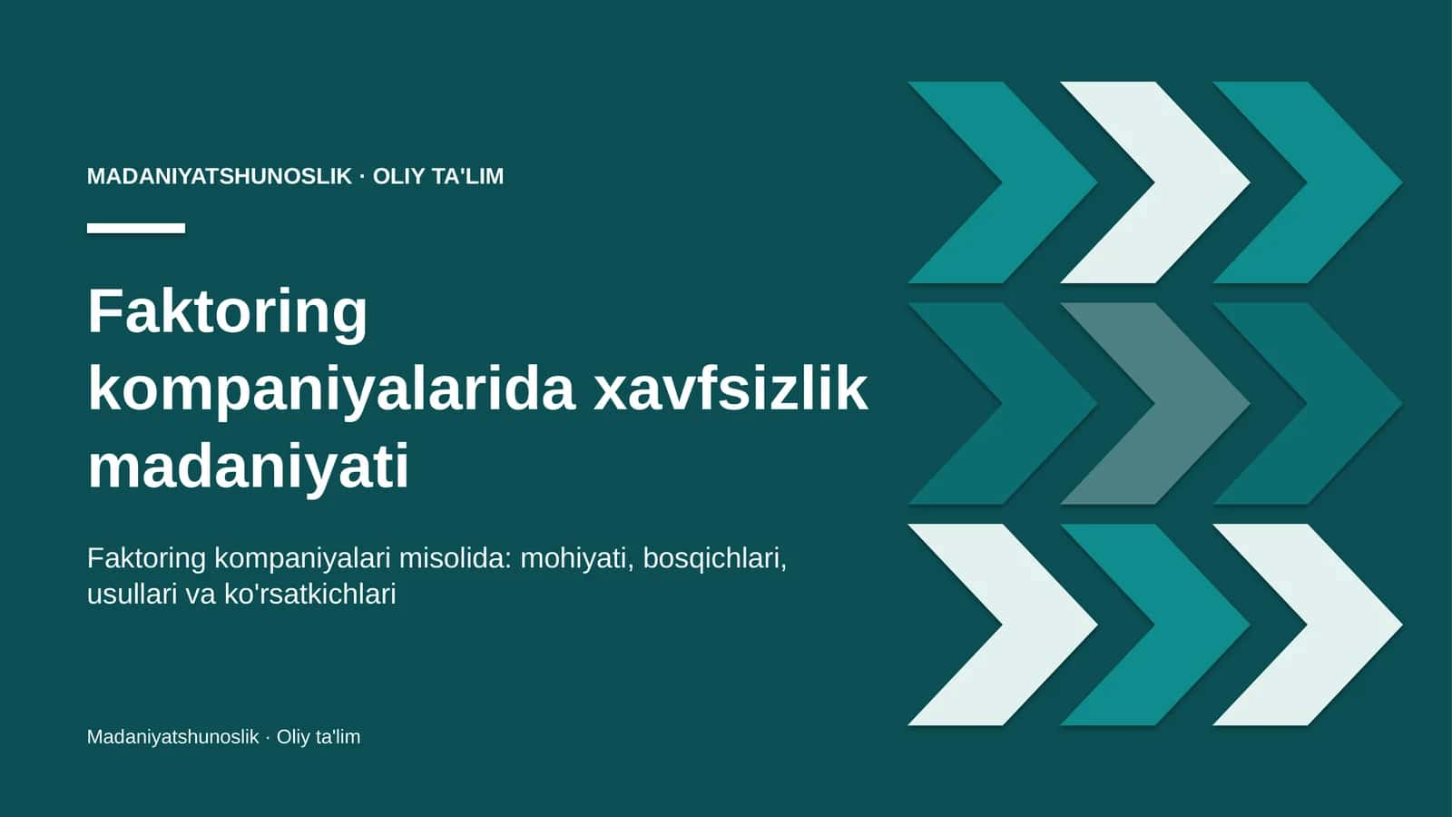 Faktoring kompaniyalarida xavfsizlik madaniyati 1