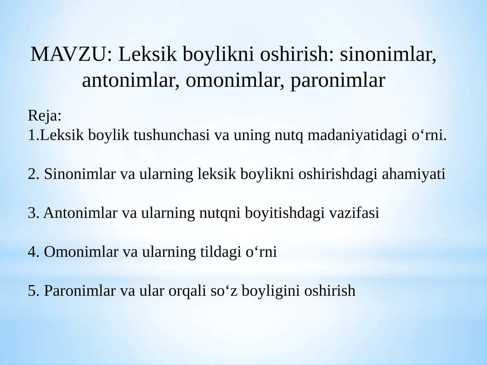 Leksik boylikni oshirish 1