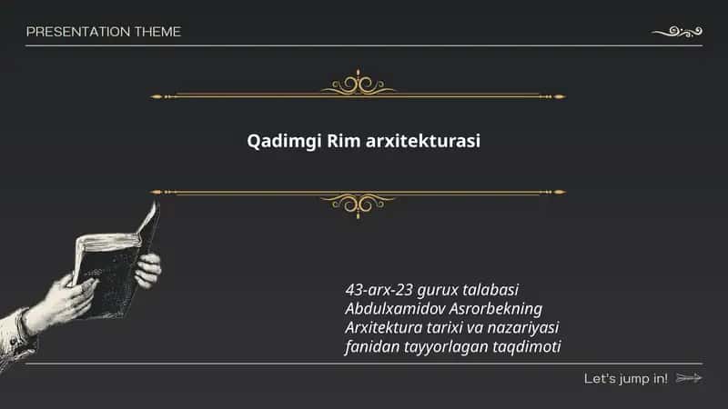 Qadimgi Rim arxitekturasi 1
