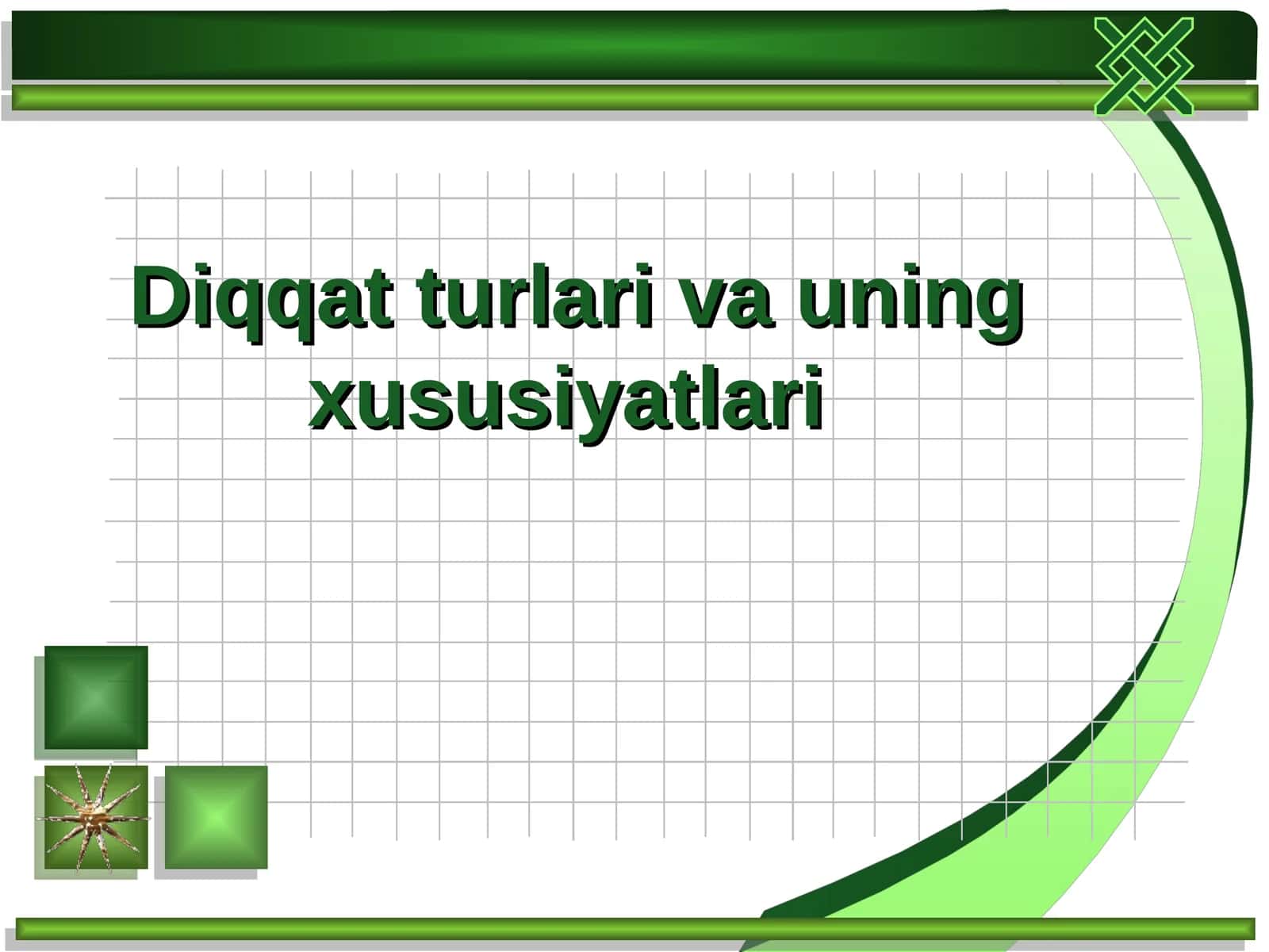 Diqqat turlari va uning xususiyatlari 1