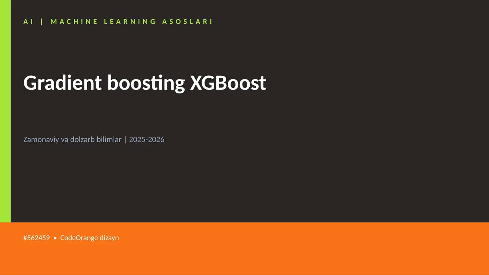 Gradient boosting XGBoost 1