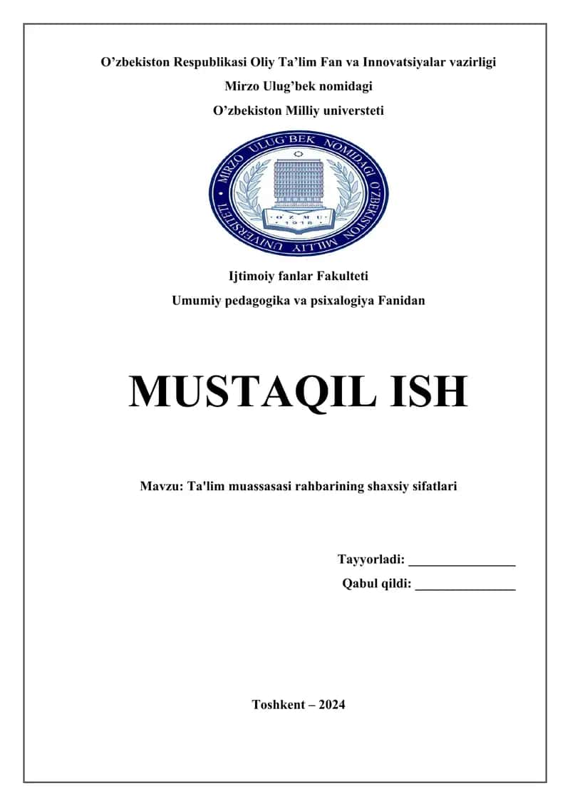 Ta'lim muassasasi rahbarining shaxsiy sifatlari 1