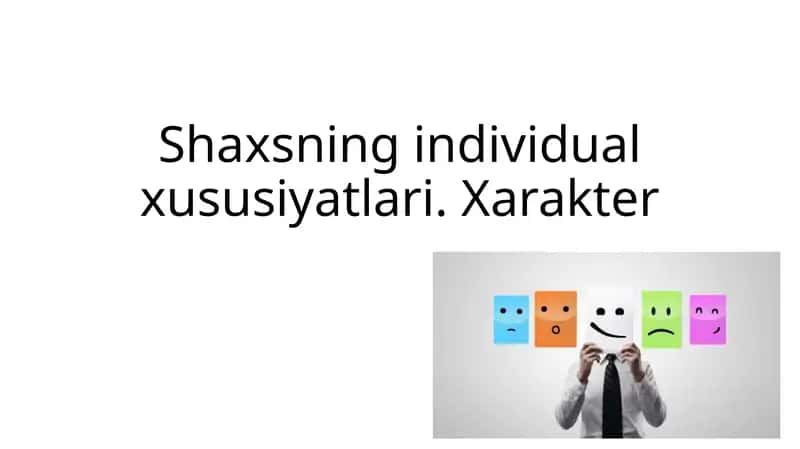 Xarakter 1