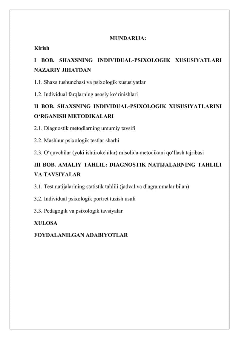 SHAXSNING INDIVIDUAL-PSIXOLOGIK XUSUSIYATLARI NAZARIY JIHATi 1
