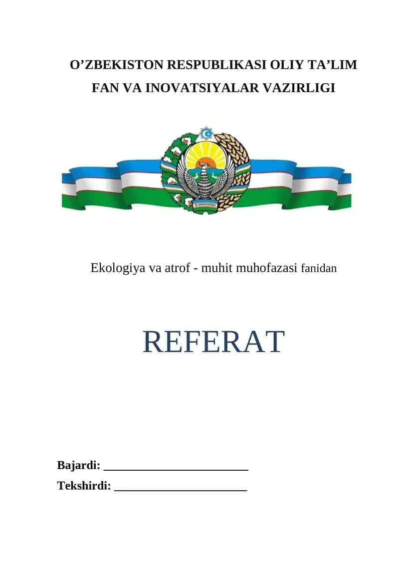 Iqlim o'zgarishi va ekologik moslashuv 1