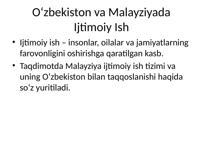 Ijtimoiy Ish 1
