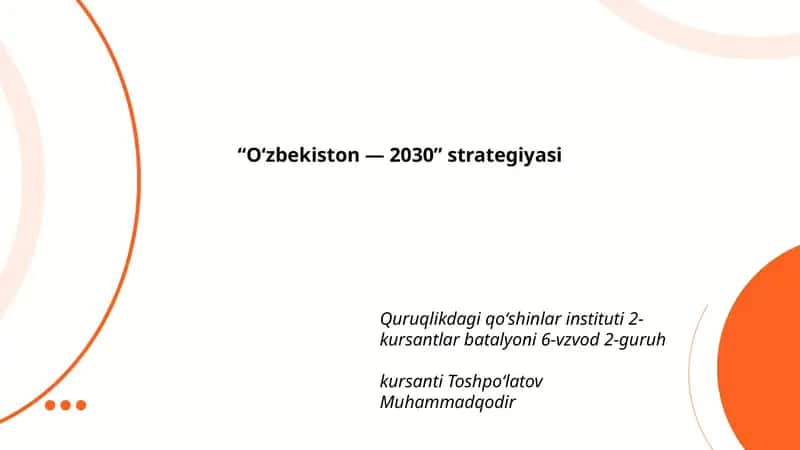 “O‘zbekiston — 2030” strategiyasi 1
