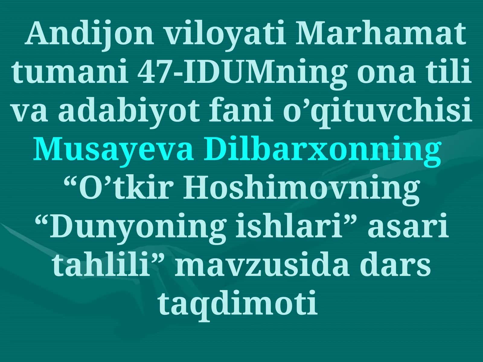 5-sinf Adabiyot Anvar Obidjon hayoti va ijodi dars taqdimoti 1